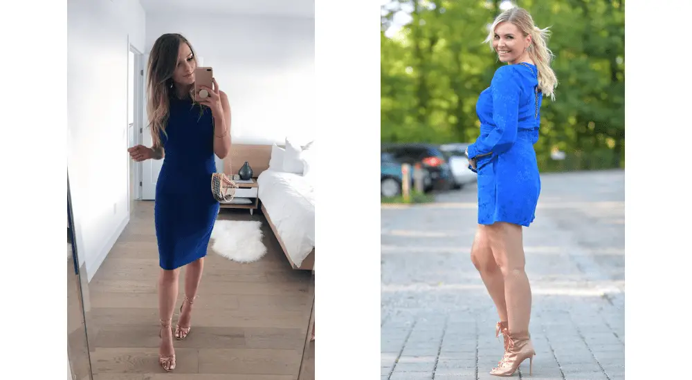 shoes to wear with royal blue dress