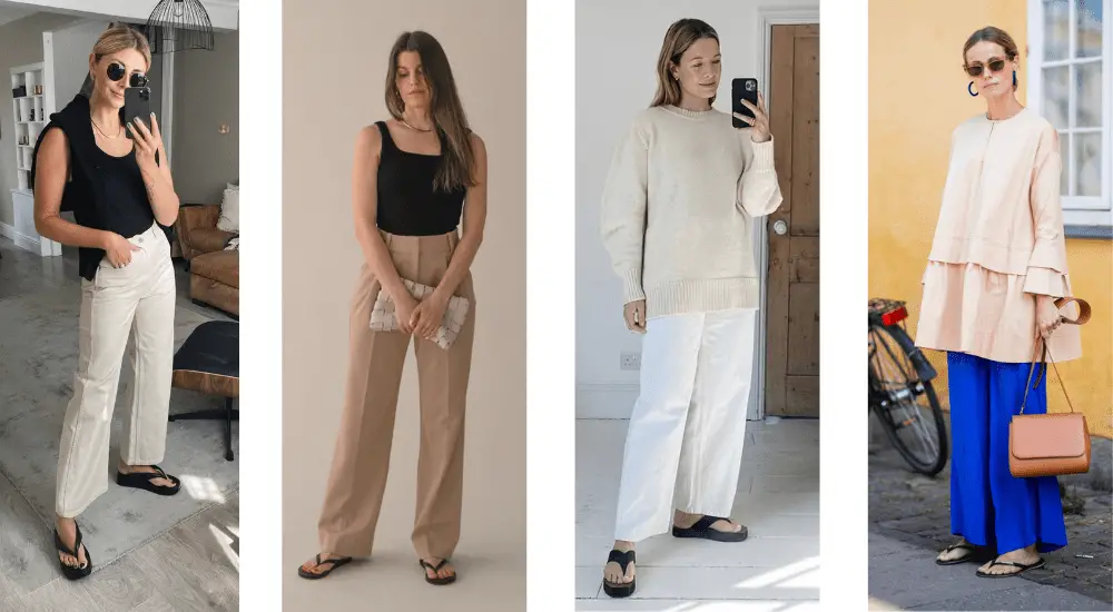 what shoes to wear with wide leg pants in winter