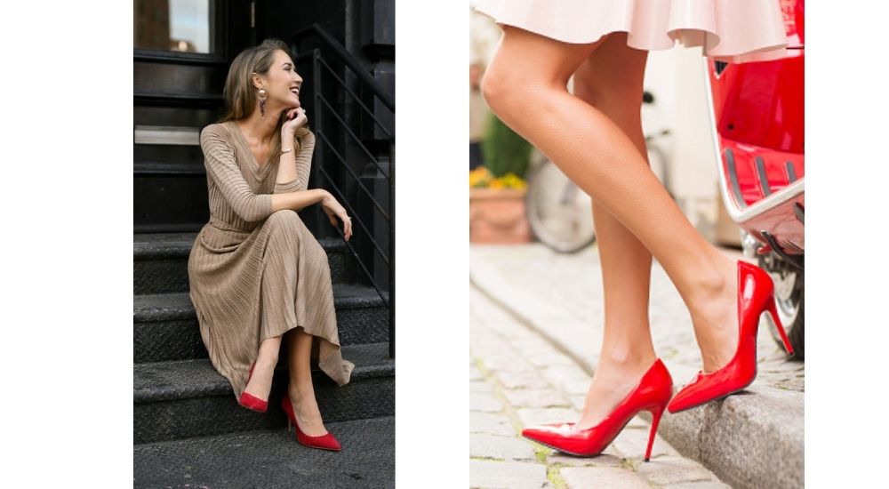 what color shoes to wear with beige dress