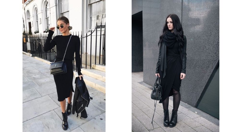 heels for black dress