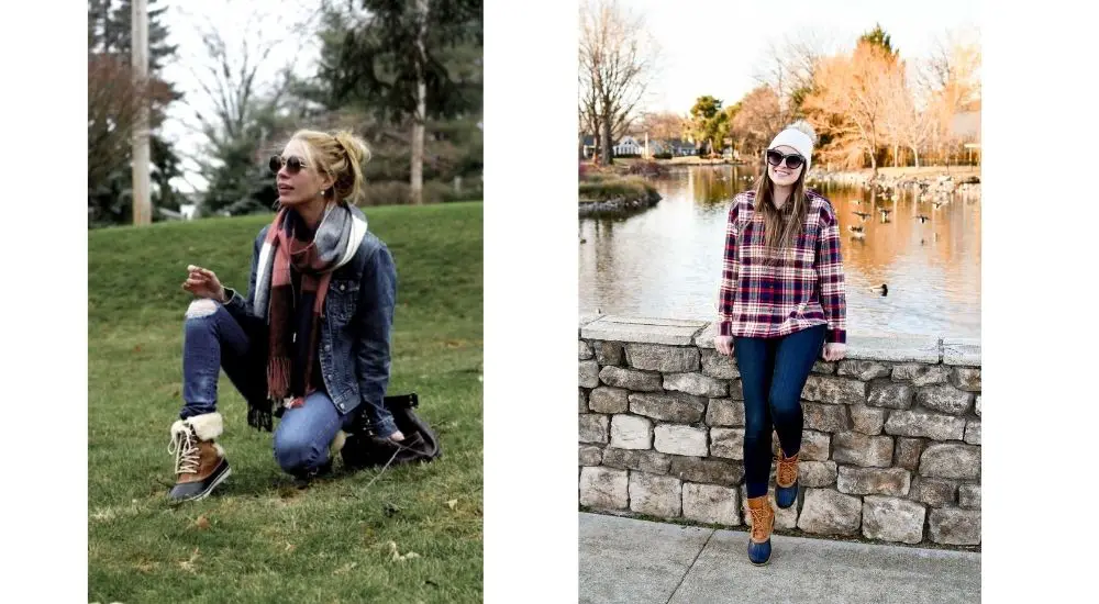 outfits to wear with duck boots