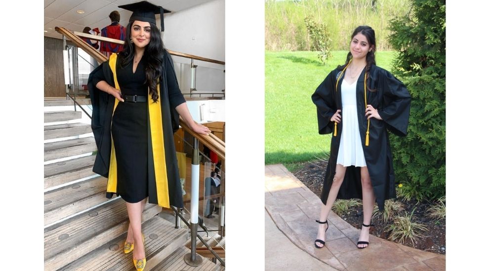 What should you wear underneath a graduation gown