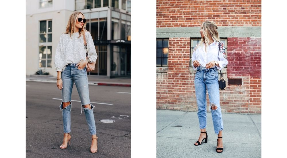 shoes to wear with mom jeans winter