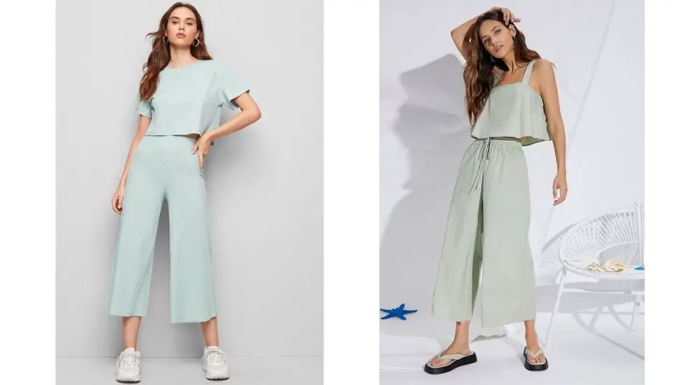 mint green pants outfit ideas