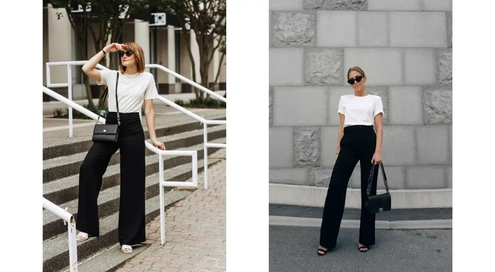 black pants outfits for ladies