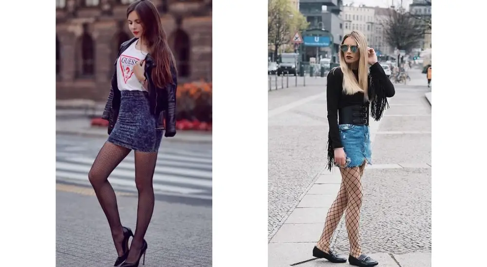 fishnet stockings outfit ideas