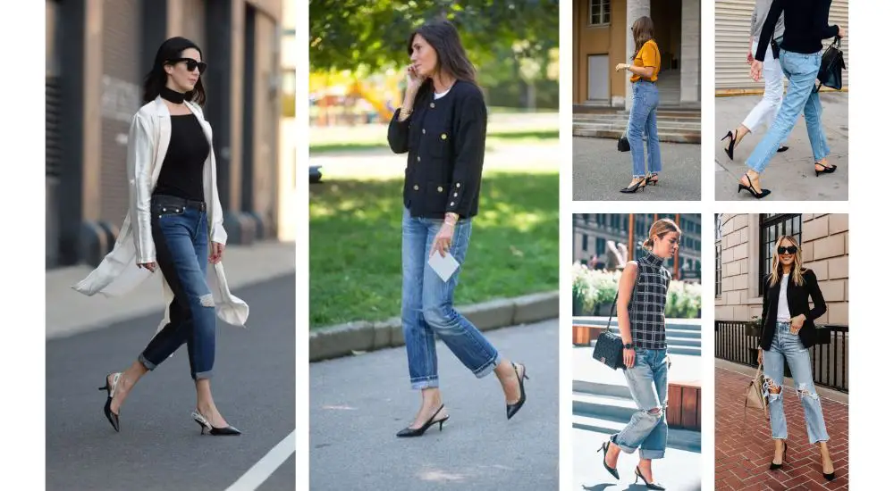 what shoes to wear with boyfriend jeans