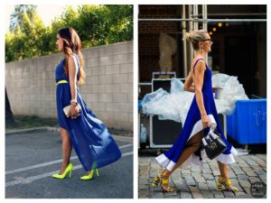 what color shoes match royal blue dress