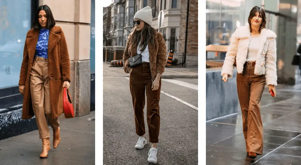 what to wear with light brown pants female