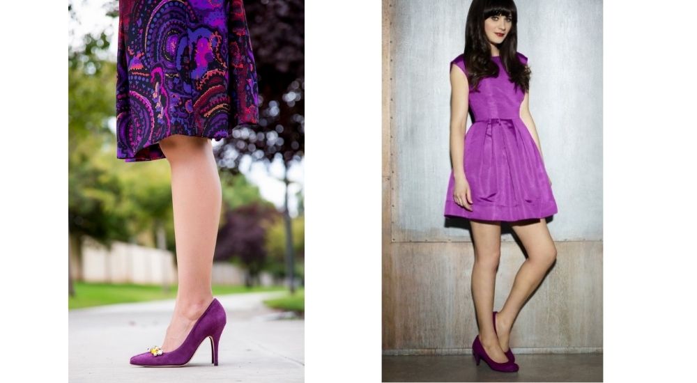 colors that go with purple clothes
