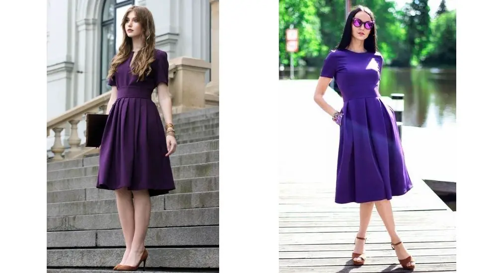 what color shoes to wear with lavender dress