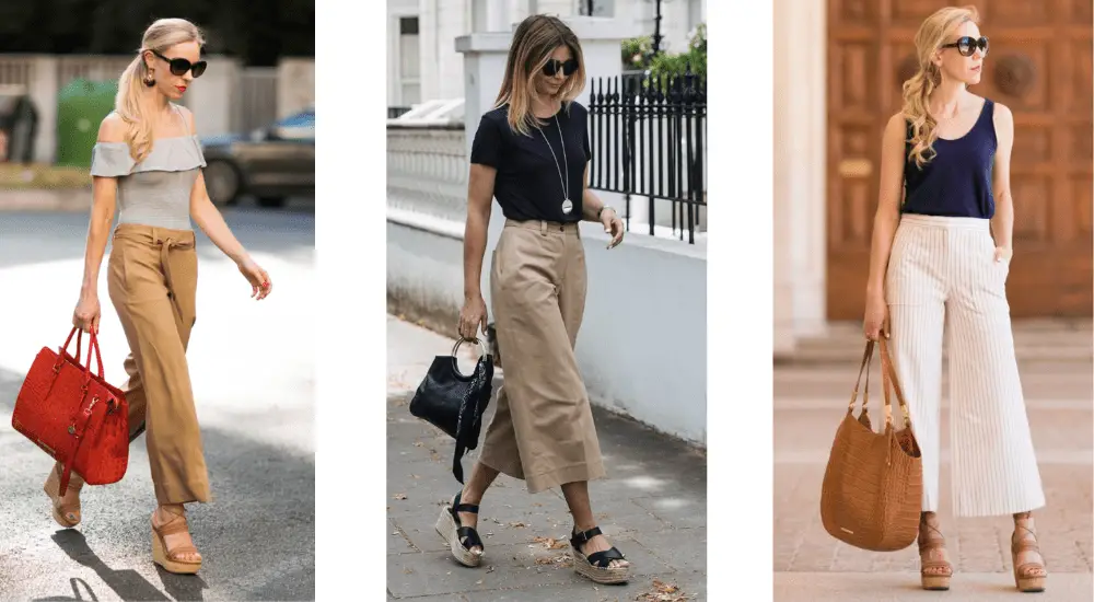 best shoes to wear with wide leg pants