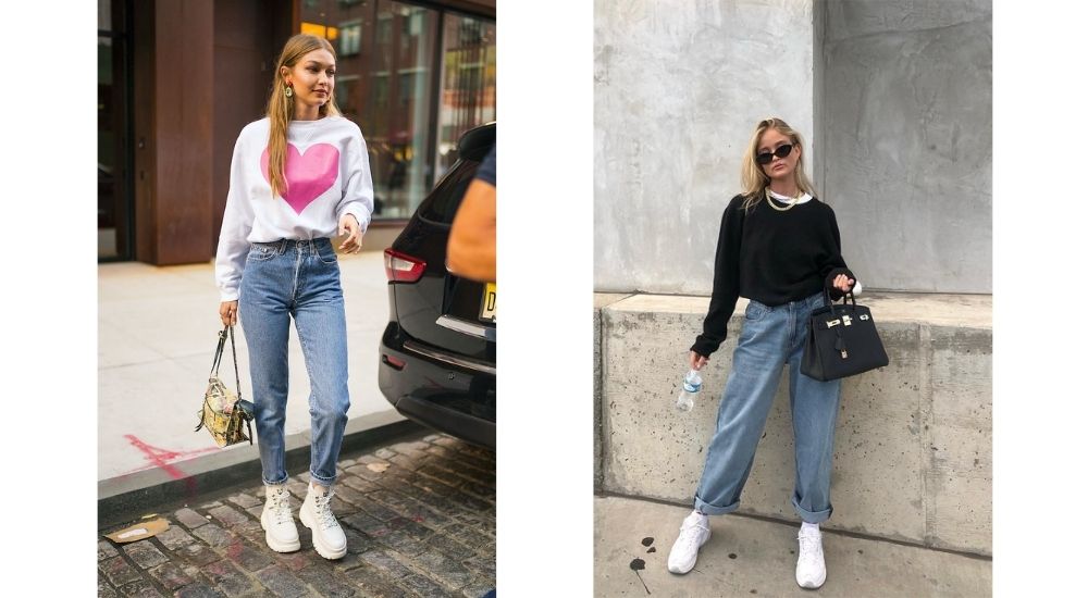 What Shoes to Wear with Mom Jeans Outfits to Look Stylish