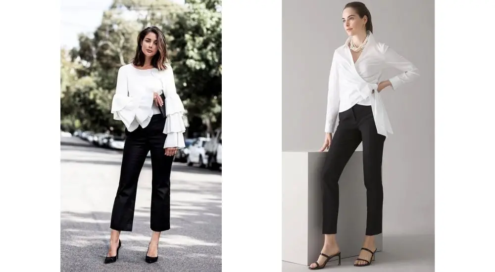 black and white outfit for ladies