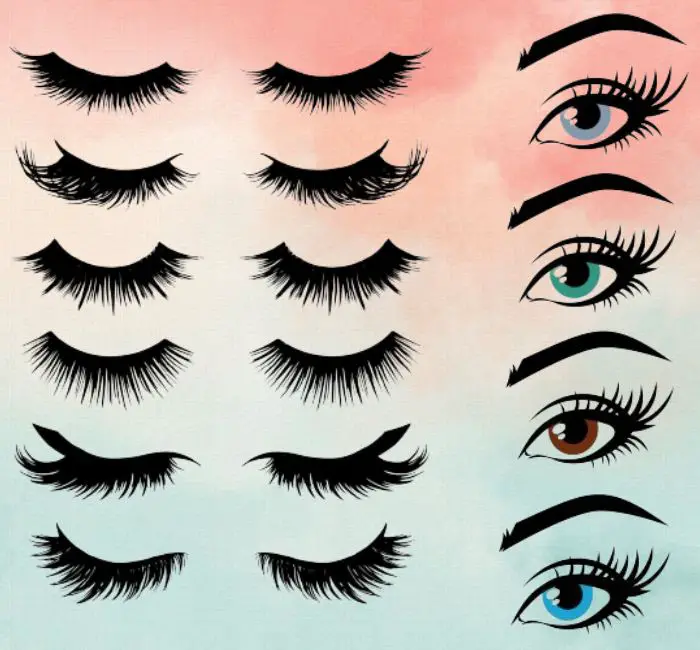 different types of eyelash extension